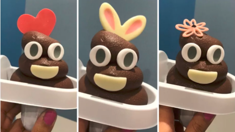 Bizar. In Tokyo kan je genieten van een kaka-ijsje